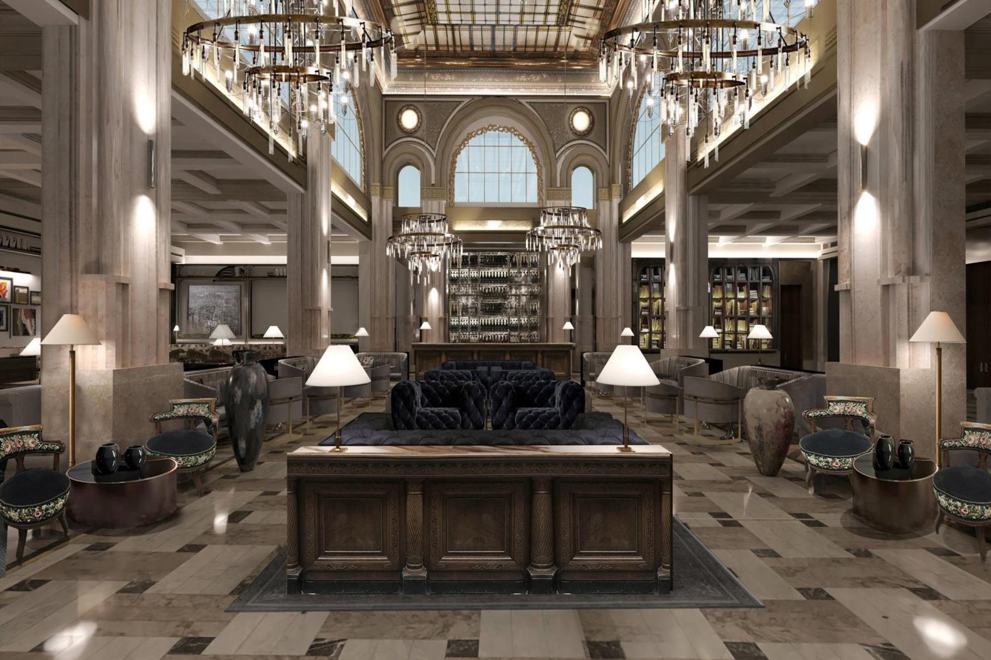 The Marmorosch Bucharest, Autograph Collection Hotel Kültér fotó The lobby of the hotel